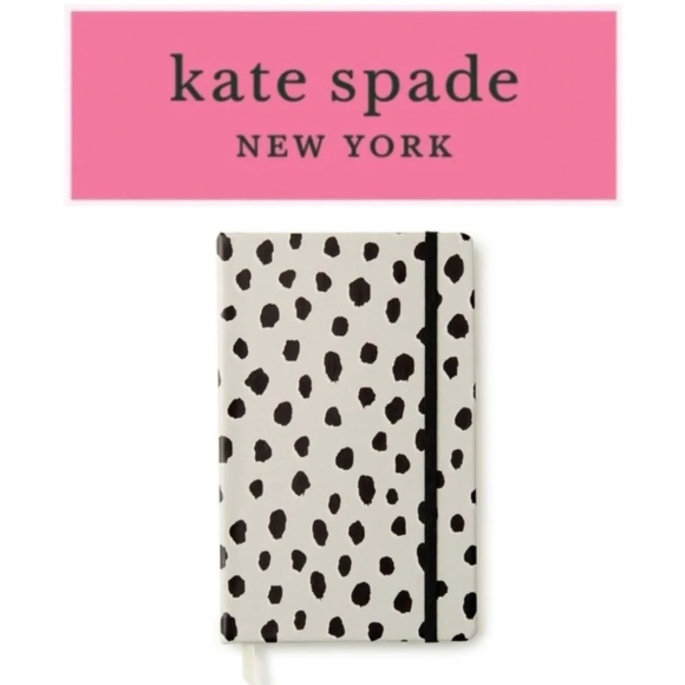 Kate Spade Take Note Large Notebook, Flamingo Dot NWT